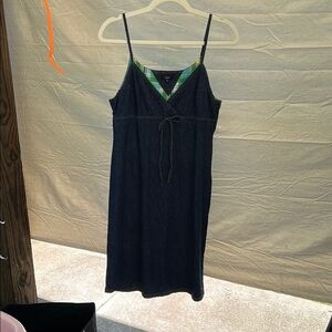 Tommy Hilfiger Denim Dress with Plaid Accent